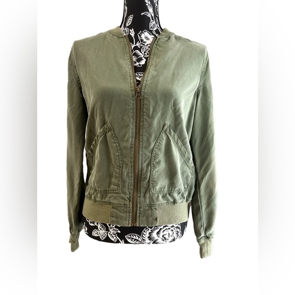 Kenneth Cole Reaction, Army Green Jacket Zip Small - Picture 1 of 2